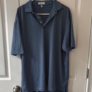Peter Millar Blue Striped Polo